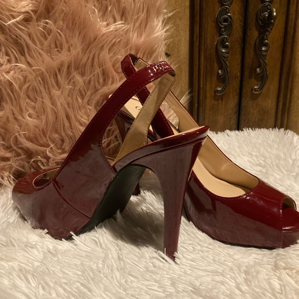 Burgundy heels
